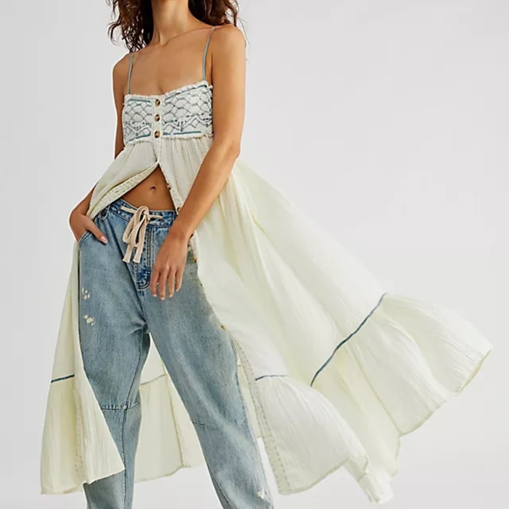 Free people Linda Jo Midi Dress medium nwt